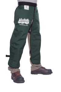 Labonville Premium Chainsaw Chaps - Overall Length 40" - Made in USA - Green