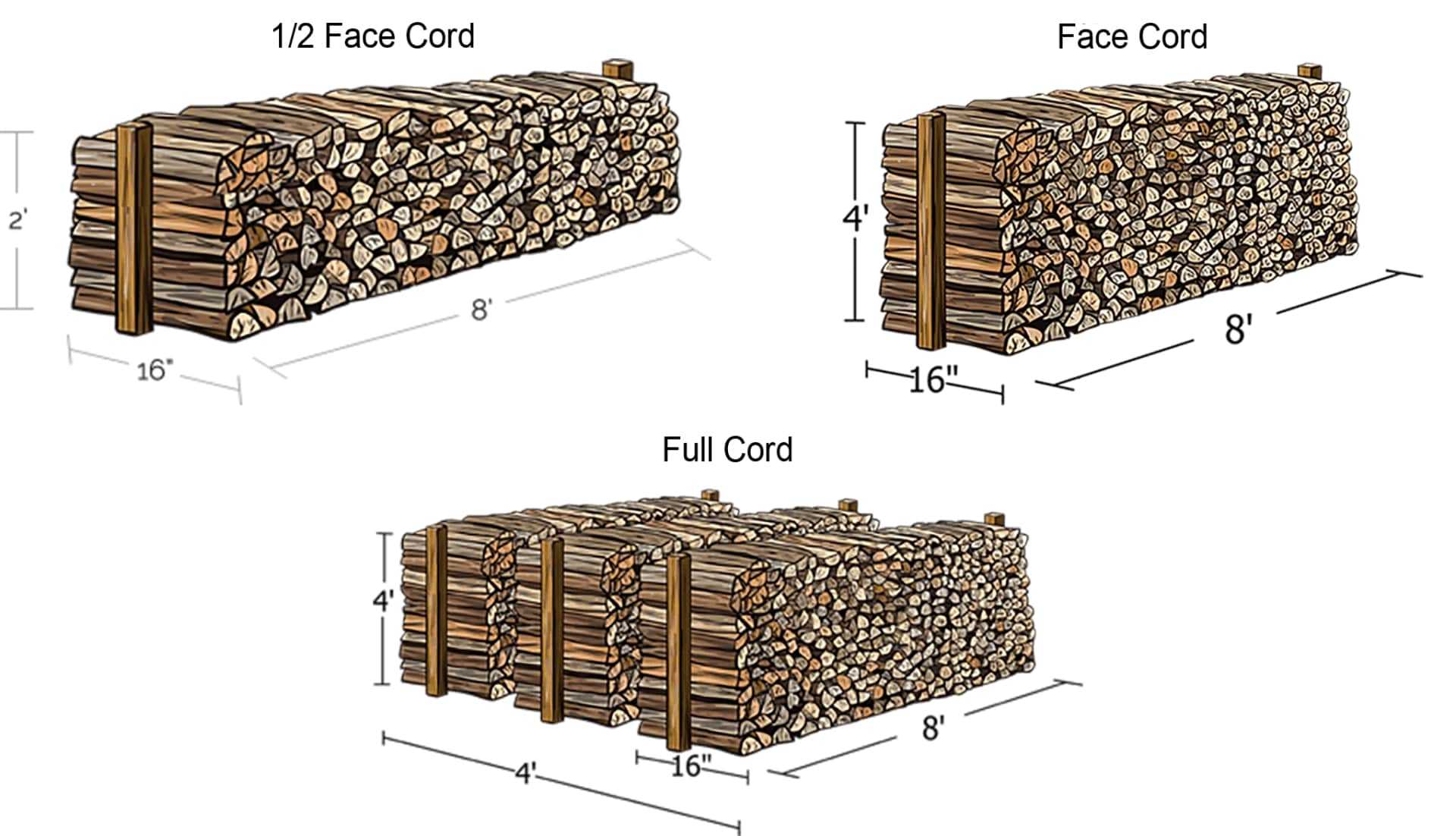 How Much Is A Cord of Wood? - Electric Chainsaw World