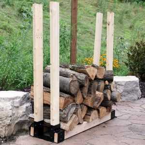 Sunnydaze Outdoor and Indoor Firewood Rack